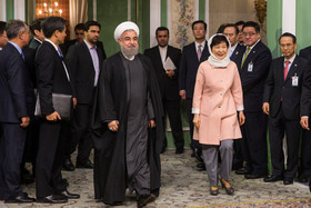 استقبال رسمی از رئیس جمهوری کره جنوبی 